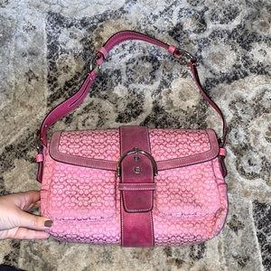 Coach Pink Shoulder Purse